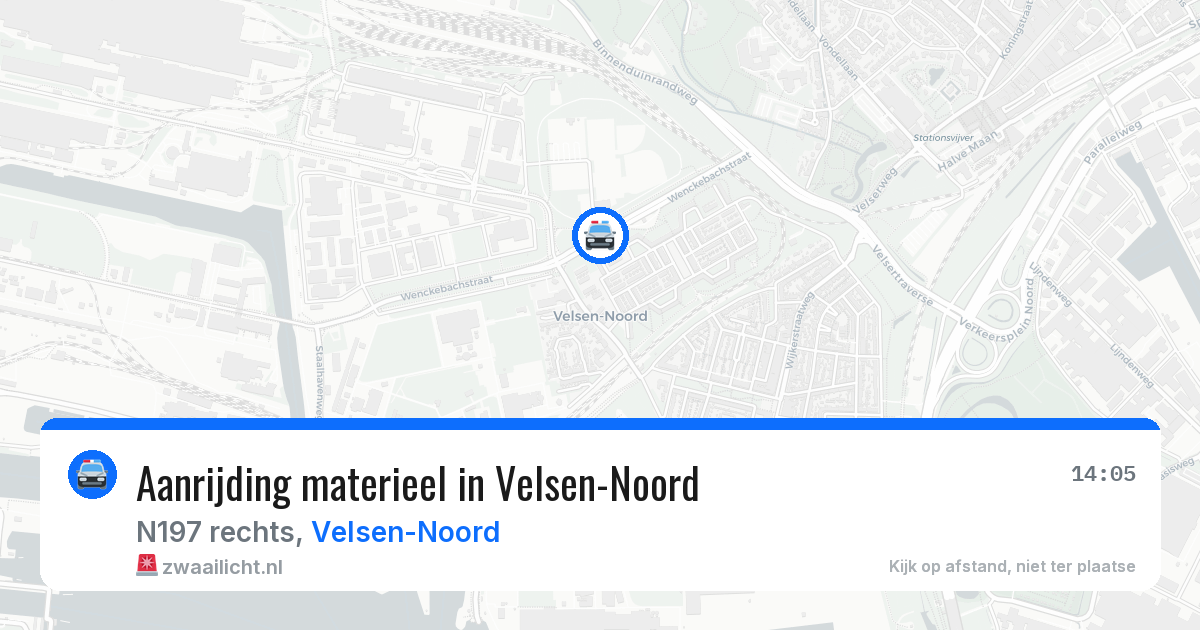 Aanrijding materieel in Velsen-Noord — 31 jul 2026