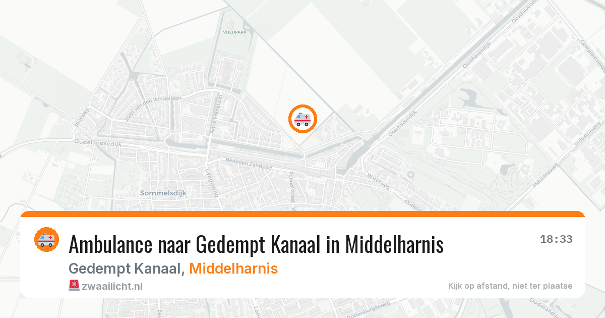 Ambulance naar Gedempt Kanaal in Middelharnis — 10 jun 2026