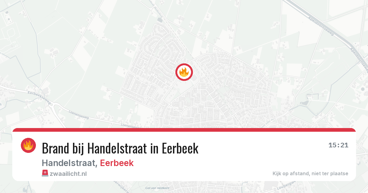Brand bij Handelstraat in Eerbeek — 18 jun 2026