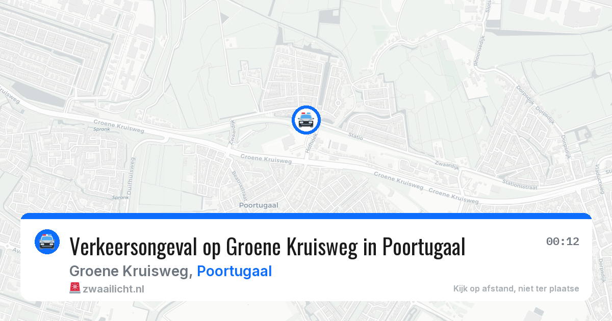 Verkeersongeval op Groene Kruisweg in Poortugaal — 31 jul 2026