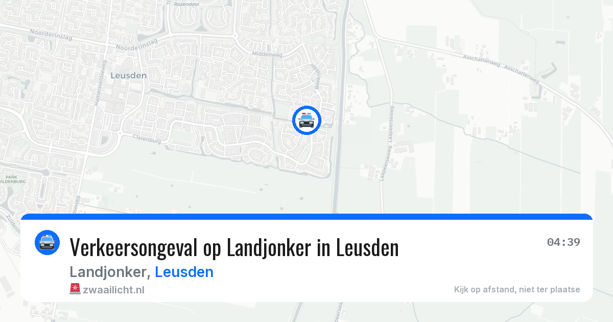 Verkeersongeval op Landjonker in Leusden — 2 mei 2026