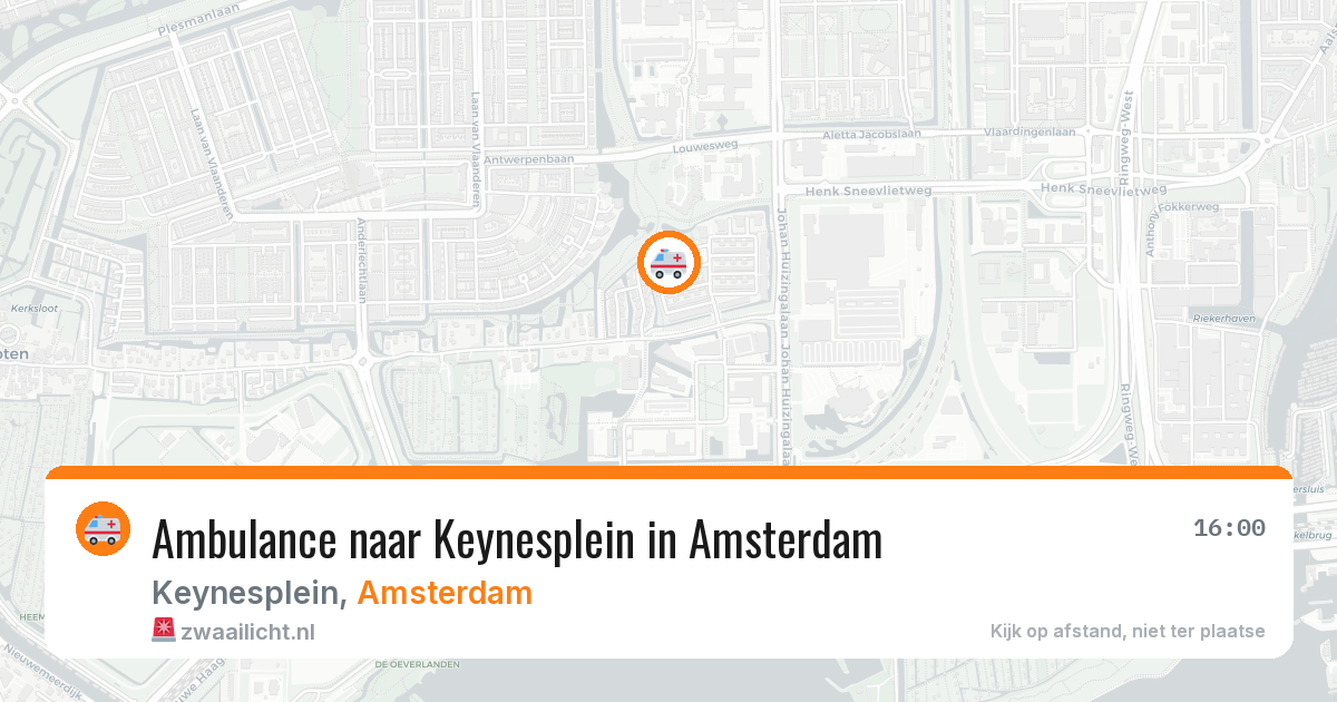 Ambulance naar Keynesplein in Amsterdam — 11 jul 2026