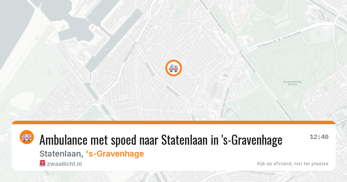 Ambulance met spoed naar Statenlaan in 's-Gravenhage — 17 jan 2026