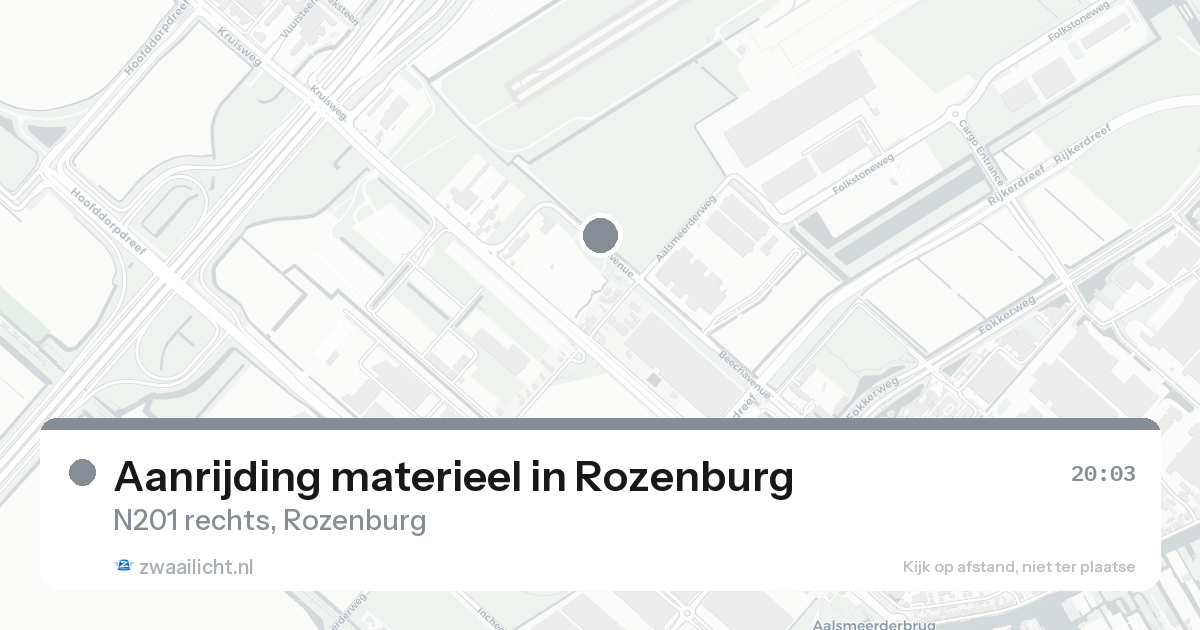 Aanrijding materieel in Rozenburg — 7 feb 2026