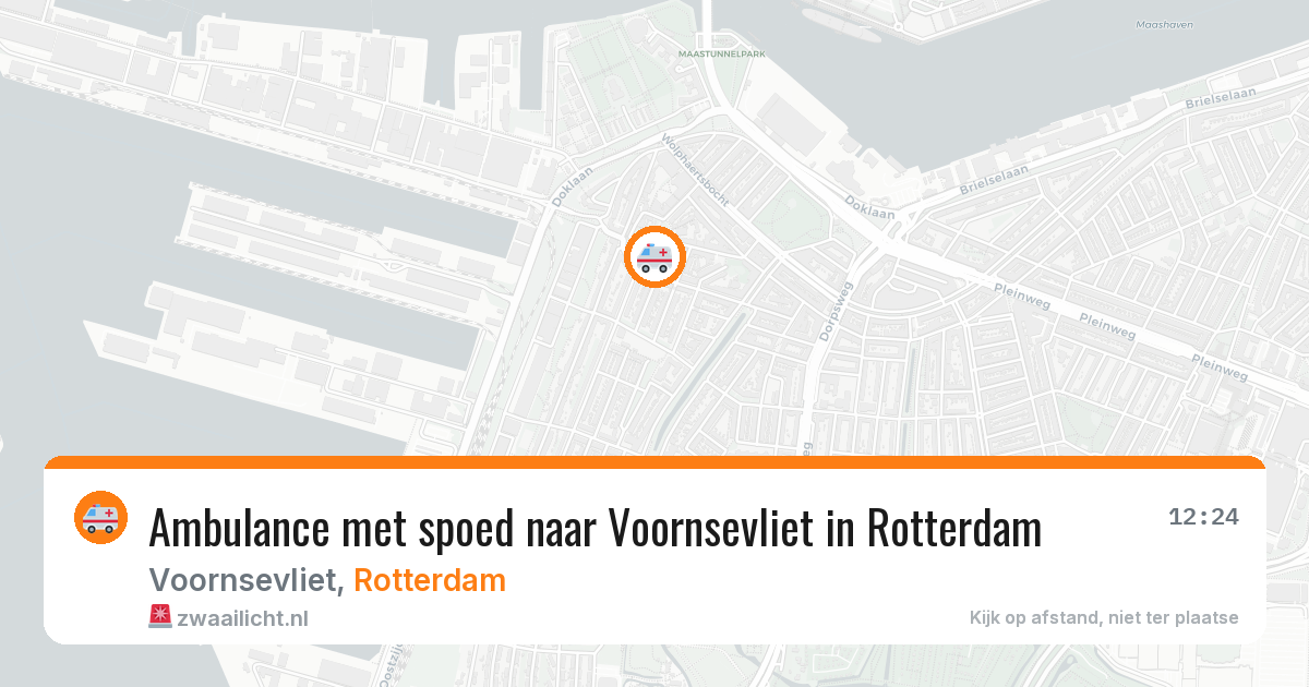 Ambulance met spoed naar Voornsevliet in Rotterdam — 31 mei 2026