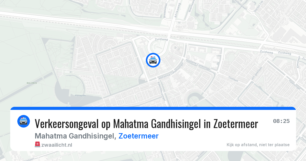 Verkeersongeval op Mahatma Gandhisingel in Zoetermeer — 29 mei 2026