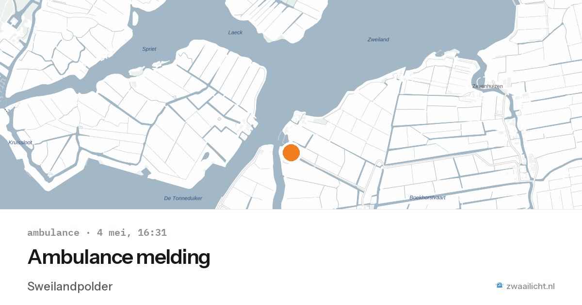 Ambulance melding — 4 mei 2026