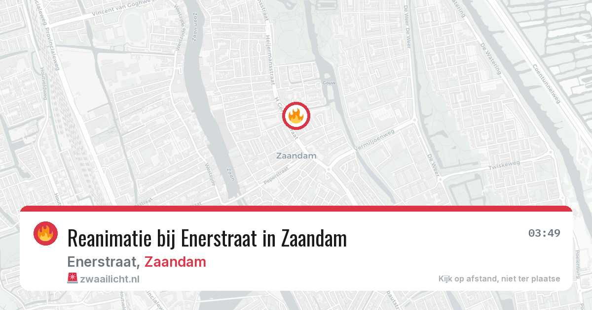 Reanimatie bij Enerstraat in Zaandam — 23 jun 2026
