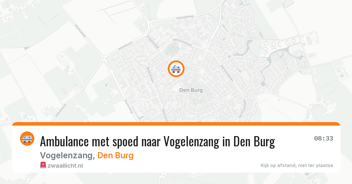 Ambulance met spoed naar Vogelenzang in Den Burg — 9 feb 2026