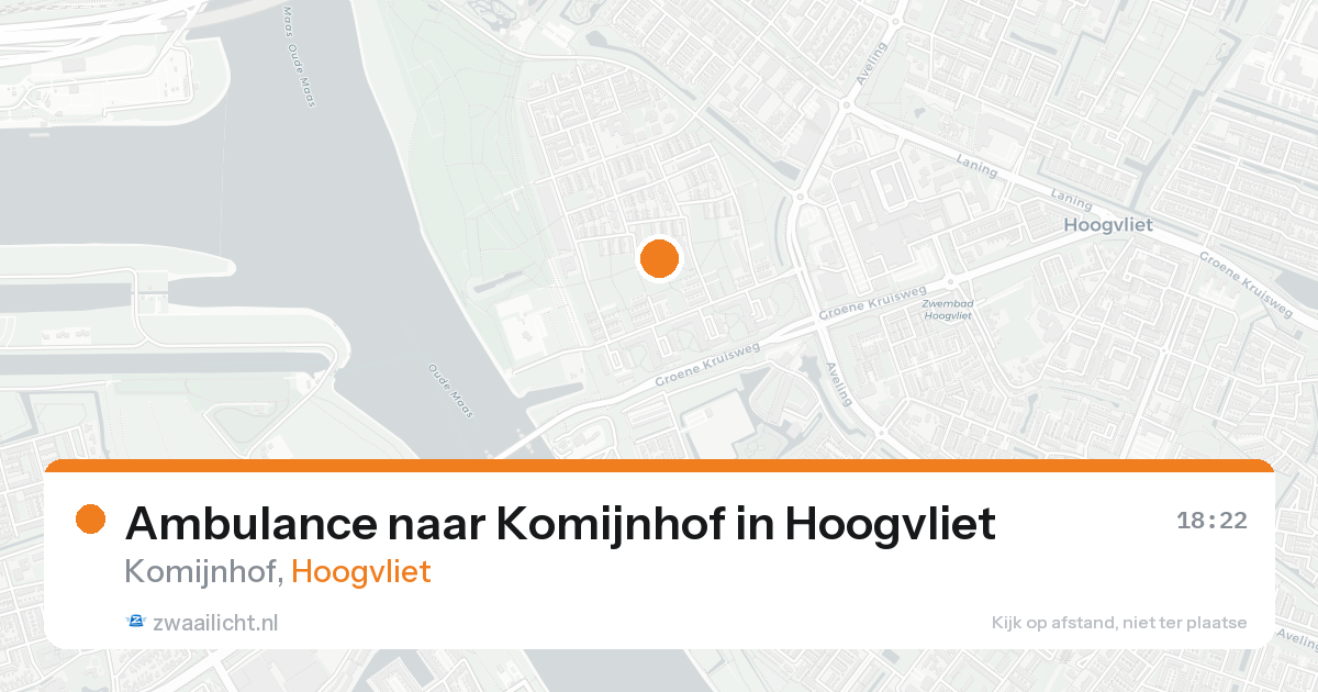 Ambulance naar Komijnhof in Hoogvliet — 23 aug 2026
