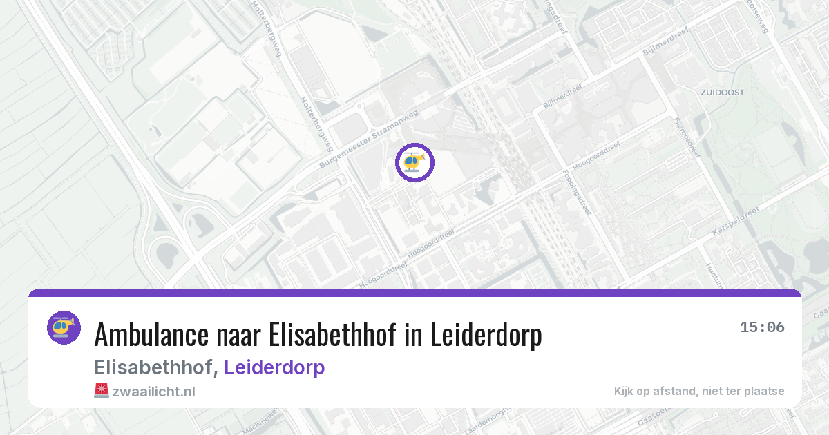 Ambulance naar Elisabethhof in Leiderdorp — 26 jan 2026