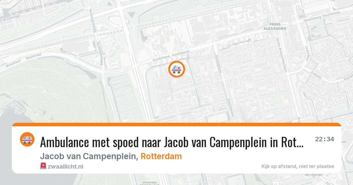 Ambulance met spoed naar Jacob van Campenplein in Rotterdam — 1 jul 2026