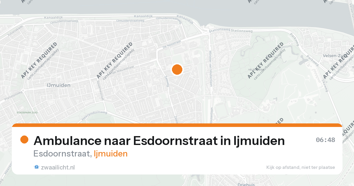 Ambulance naar Esdoornstraat in Ijmuiden — 26 aug 2026