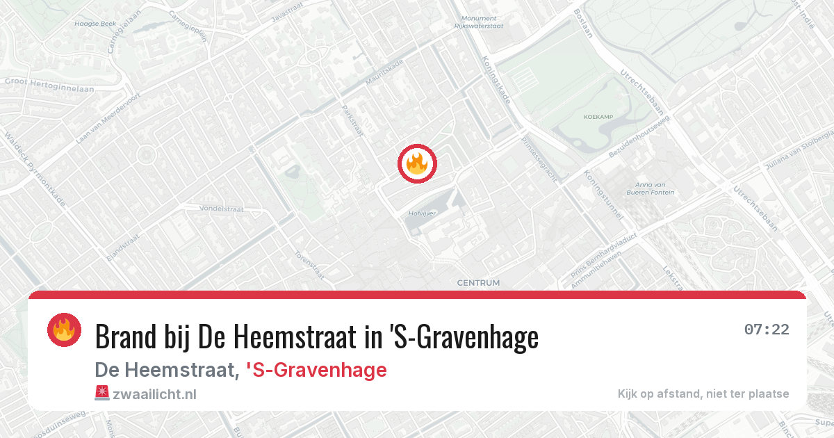 Brand bij De Heemstraat in 'S-Gravenhage — 29 jan 2026