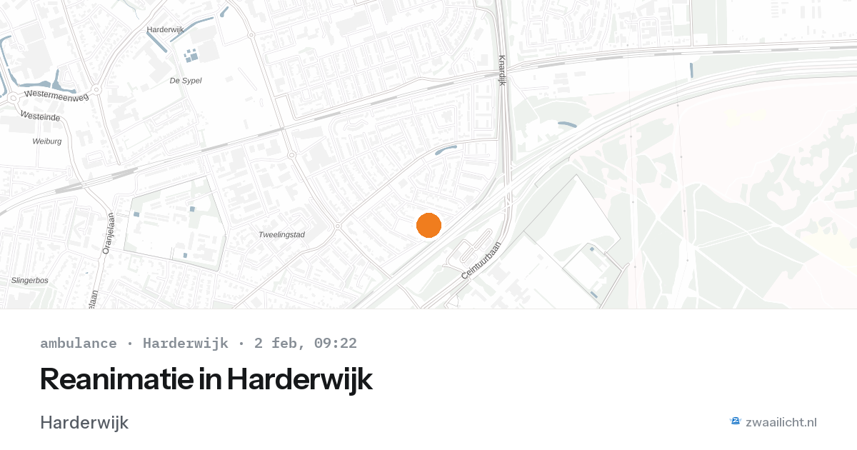 Reanimatie in Harderwijk — 2 feb 2026