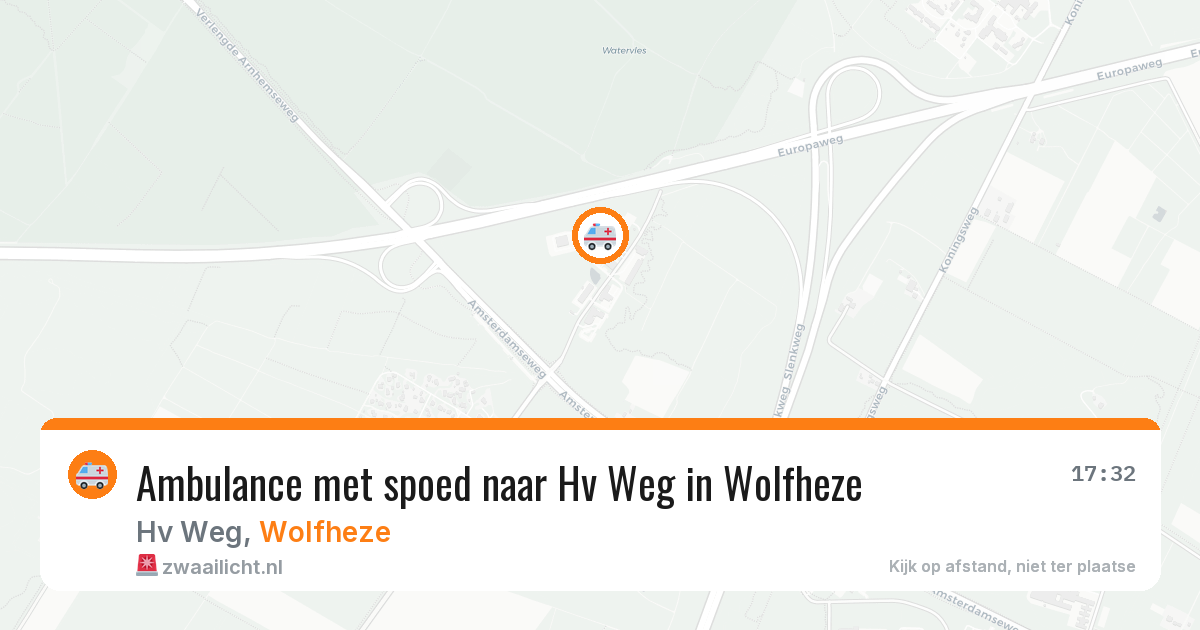 Ambulance met spoed naar Hv Weg in Wolfheze — 27 jul 2026