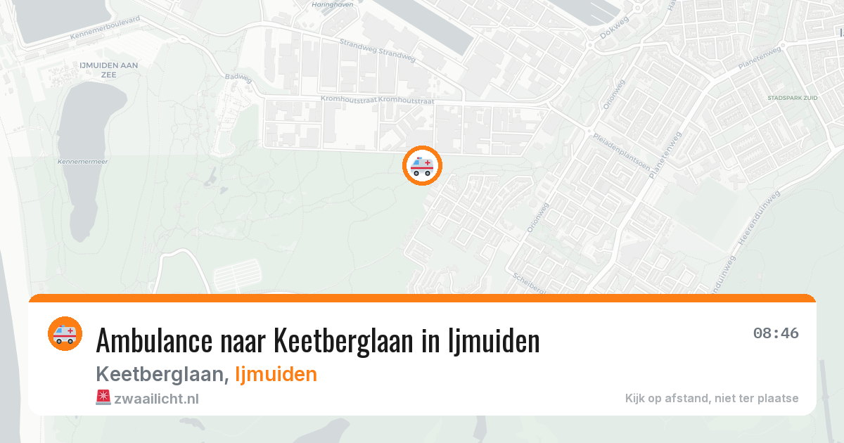 Ambulance naar Keetberglaan in Ijmuiden — 5 jul 2026