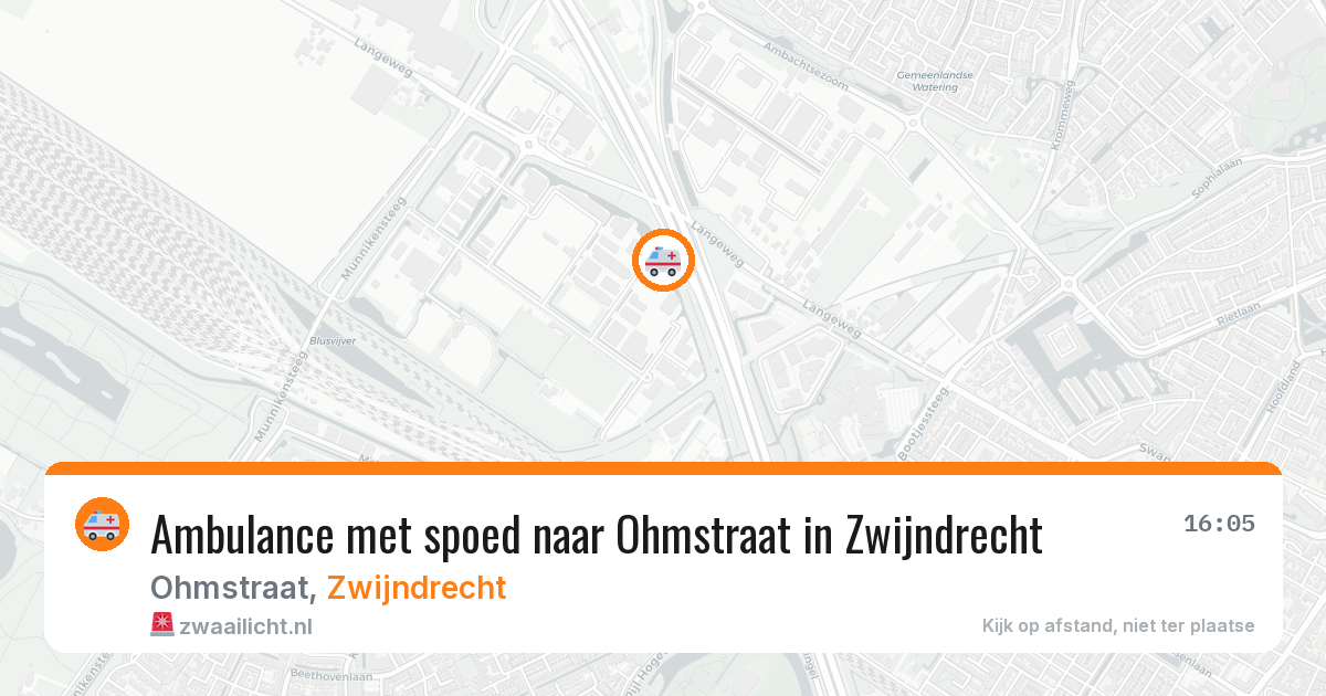 Ambulance met spoed naar Ohmstraat in Zwijndrecht — 20 mrt 2026