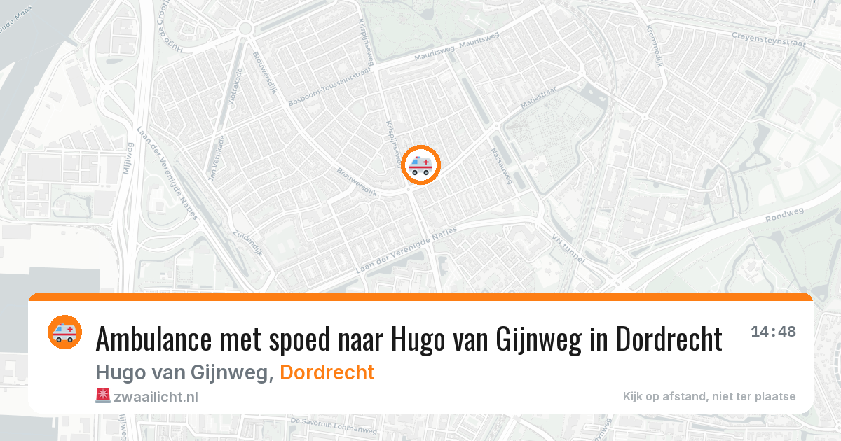 Ambulance met spoed naar Hugo van Gijnweg in Dordrecht — 31 jan 2026