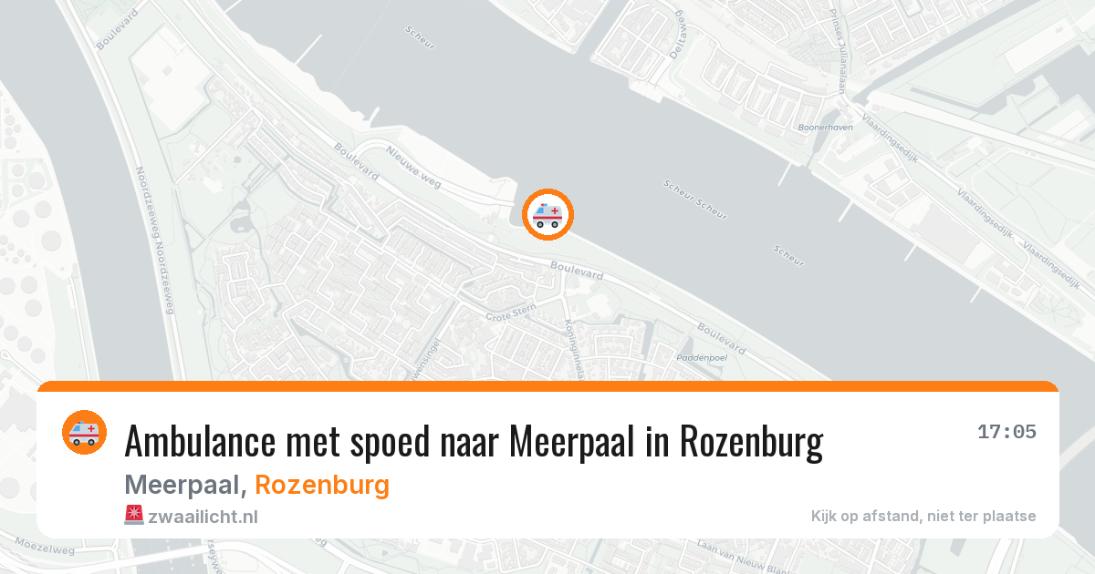 Ambulance met spoed naar Meerpaal in Rozenburg — 26 jun 2026