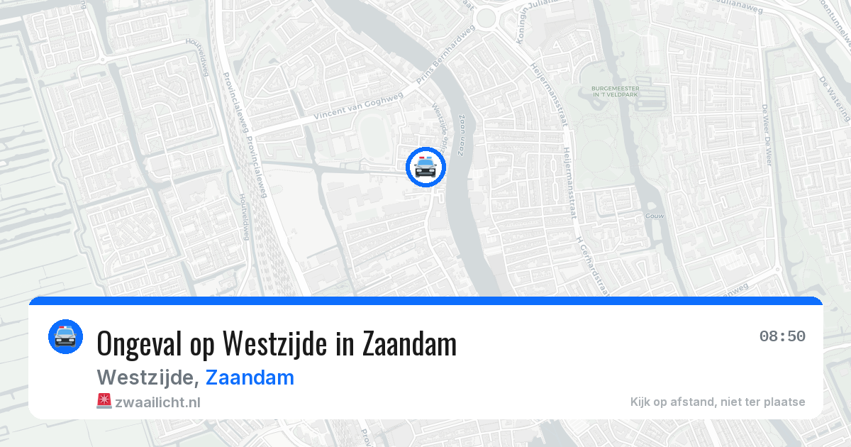 Ongeval op Westzijde in Zaandam — 9 apr 2026