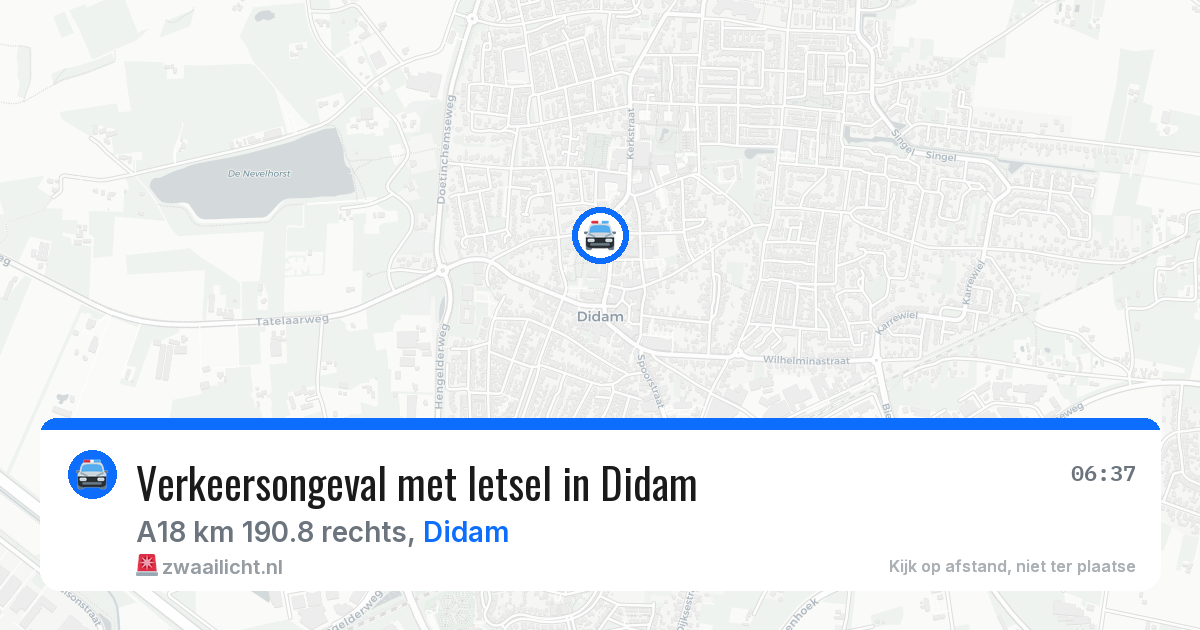 Verkeersongeval met letsel in Didam — 4 jun 2026