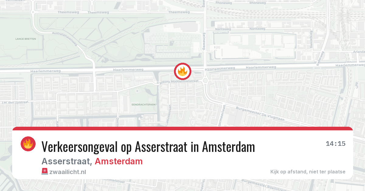 Verkeersongeval op Asserstraat in Amsterdam — 27 apr 2026