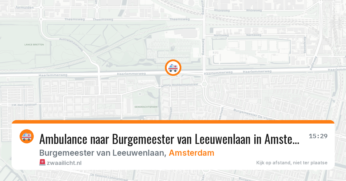 Ambulance naar Burgemeester van Leeuwenlaan in Amsterdam — 27 mei 2026