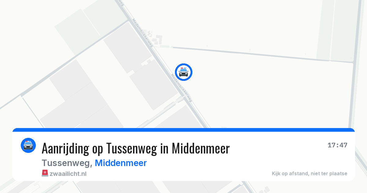Aanrijding op Tussenweg in Middenmeer — 1 jun 2026