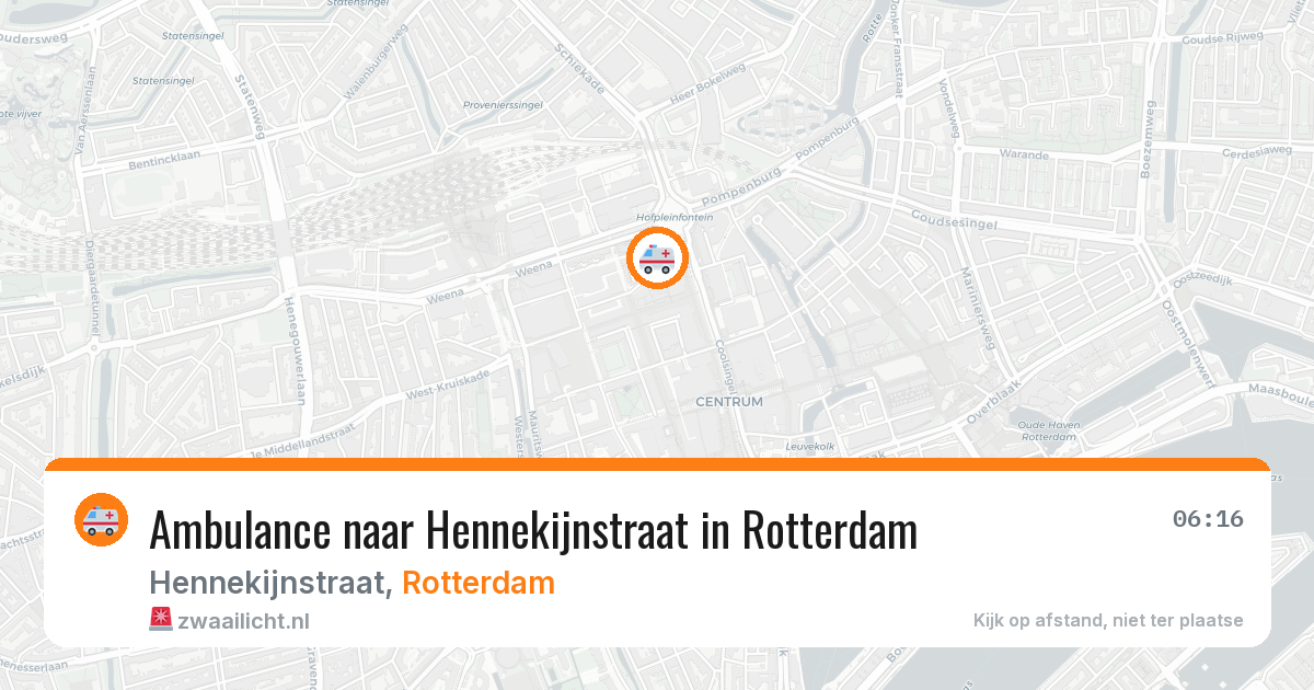 Ambulance naar Hennekijnstraat in Rotterdam — 23 jul 2026