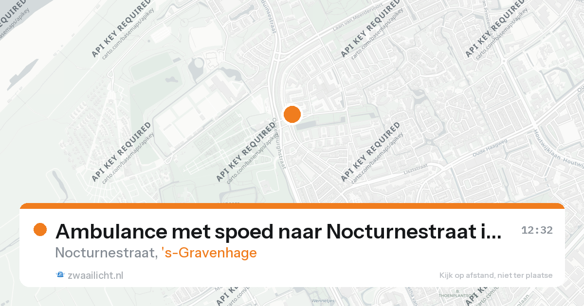 Ambulance met spoed naar Nocturnestraat in 's-Gravenhage — 26 aug 2026
