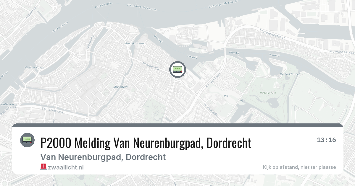 P2000 Melding Van Neurenburgpad, Dordrecht — 17 feb 2026