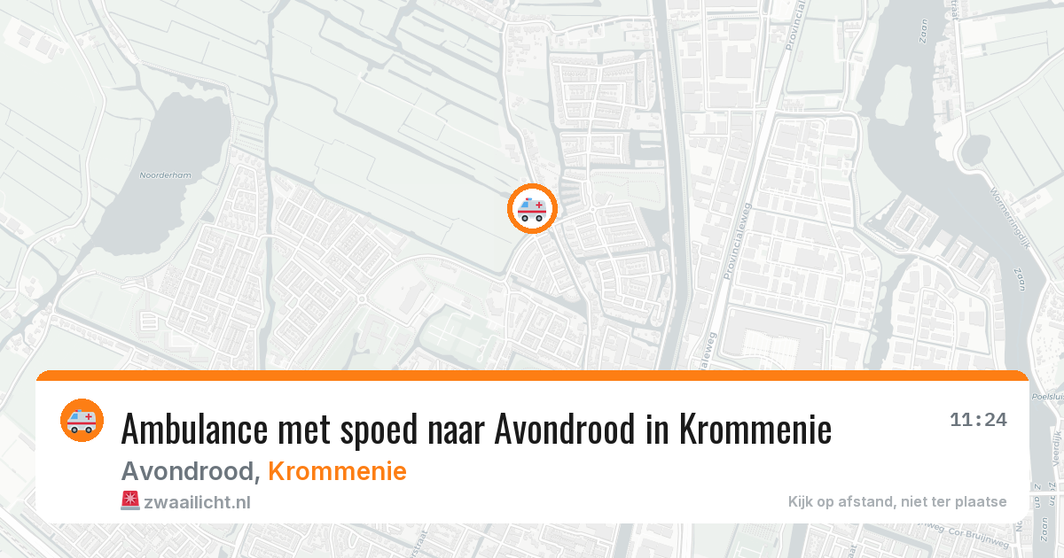 Ambulance met spoed naar Avondrood in Krommenie — 28 apr 2026