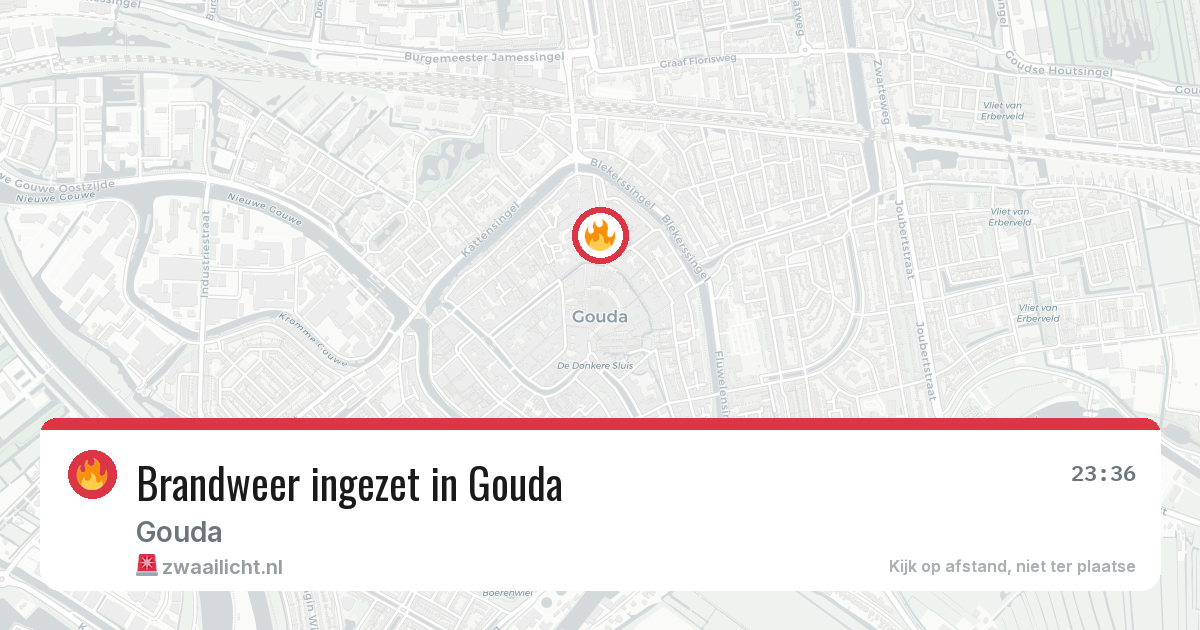 Brandweer ingezet in Gouda — 16 mrt 2026 | 🚨 Zwaailicht.nl