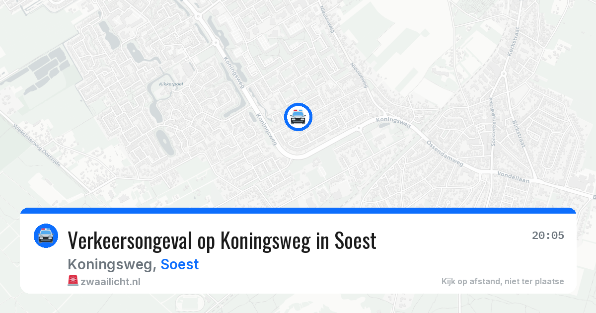 Verkeersongeval op Koningsweg in Soest — 4 apr 2026