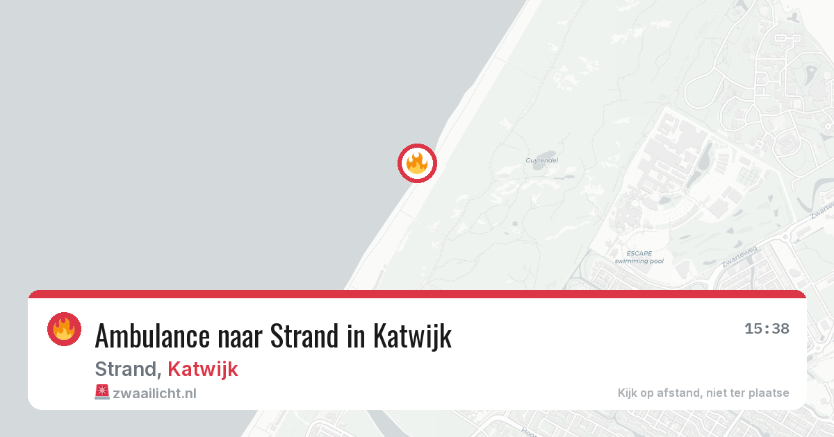 Ambulance naar Strand in Katwijk — 9 aug 2026
