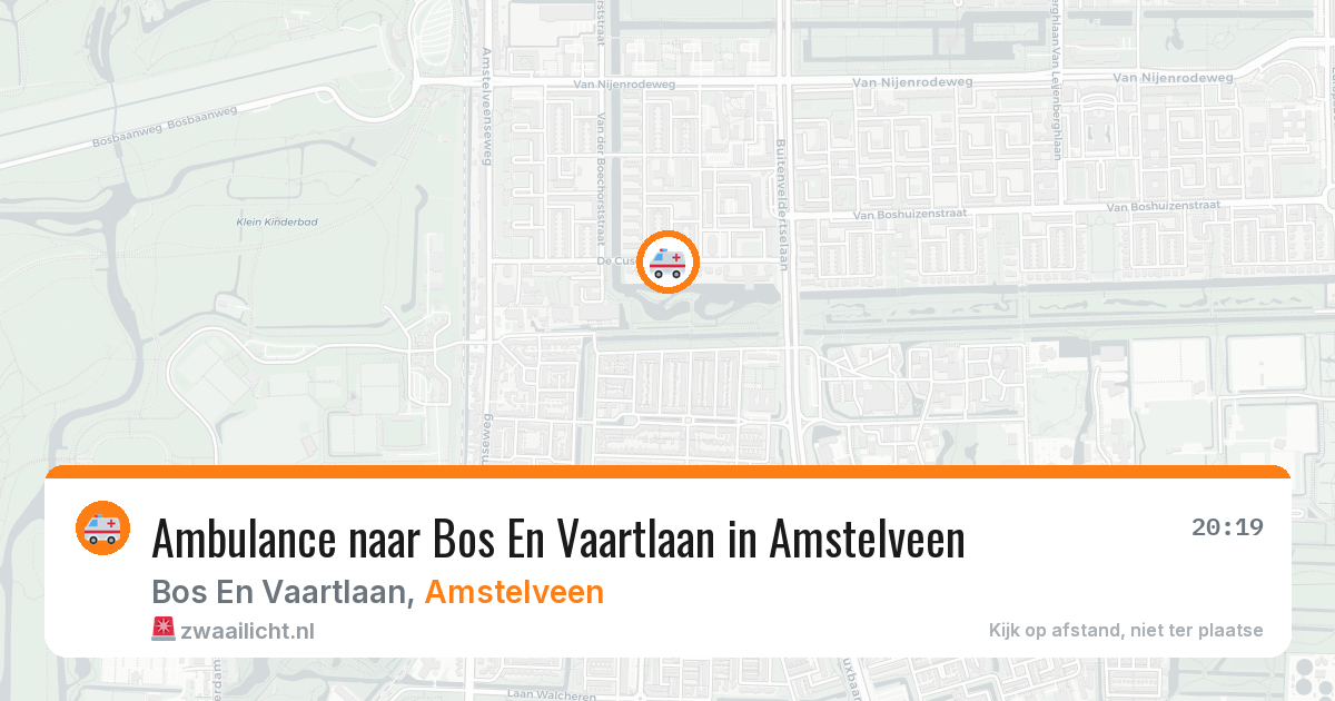Ambulance naar Bos En Vaartlaan in Amstelveen — 7 mei 2026