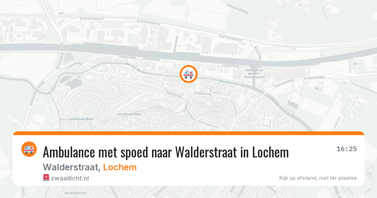 Ambulance met spoed naar Walderstraat in Lochem — 22 apr 2026