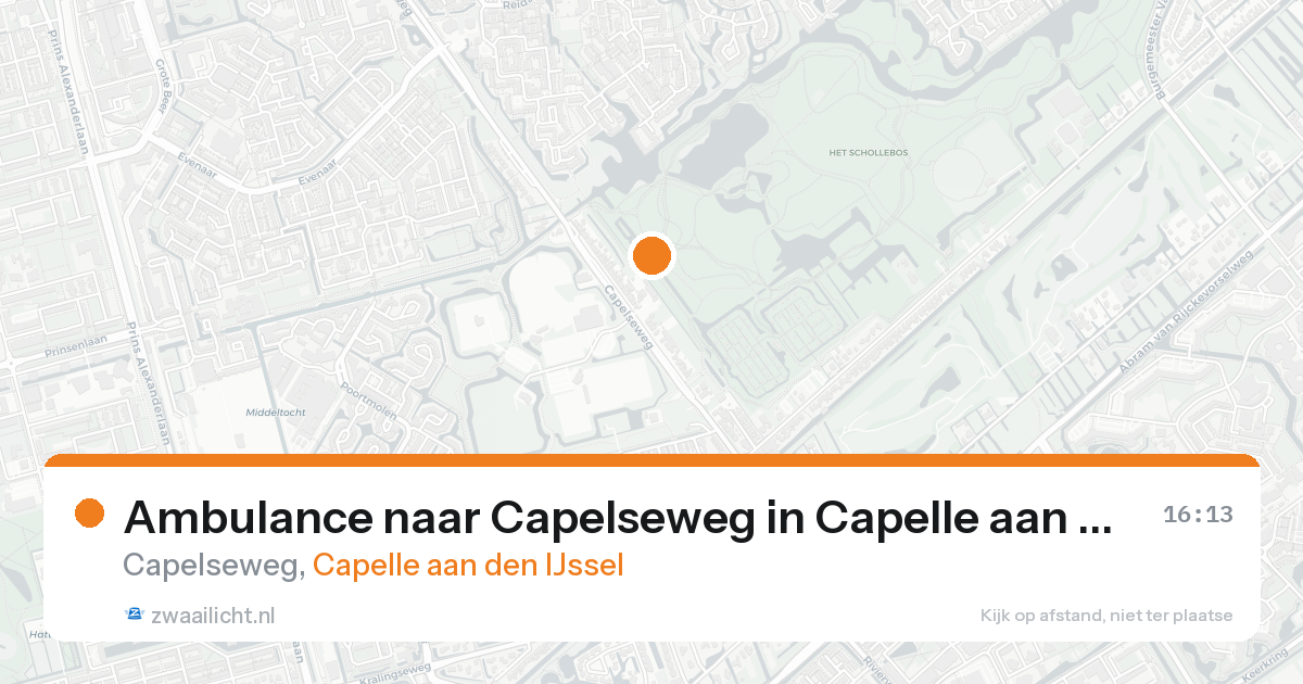 Ambulance naar Capelseweg in Capelle aan den IJssel — 8 jul 2026