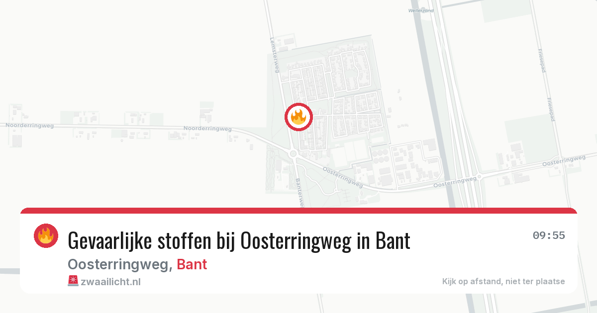 Gevaarlijke stoffen bij Oosterringweg in Bant — 25 mei 2026