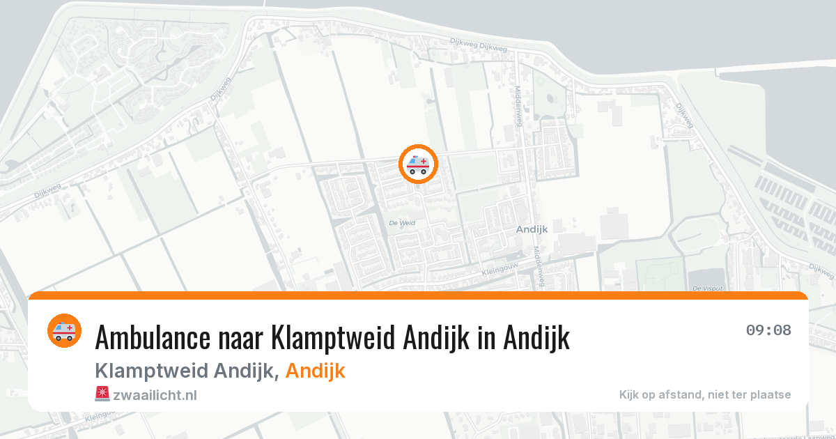 Ambulance naar Klamptweid Andijk in Andijk — 12 jul 2026