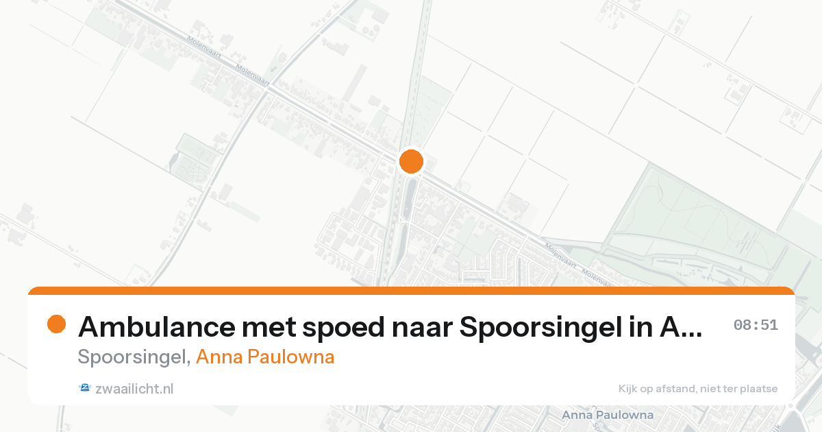 Ambulance met spoed naar Spoorsingel in Anna Paulowna — 24 aug 2026