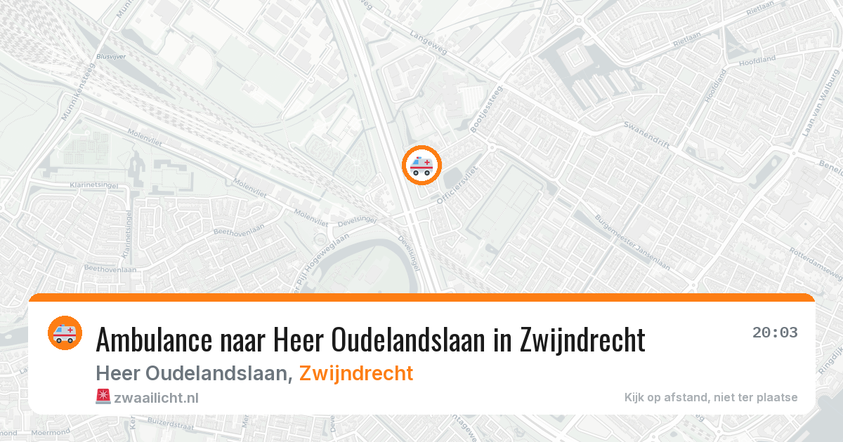 Ambulance naar Heer Oudelandslaan in Zwijndrecht — 30 mei 2026