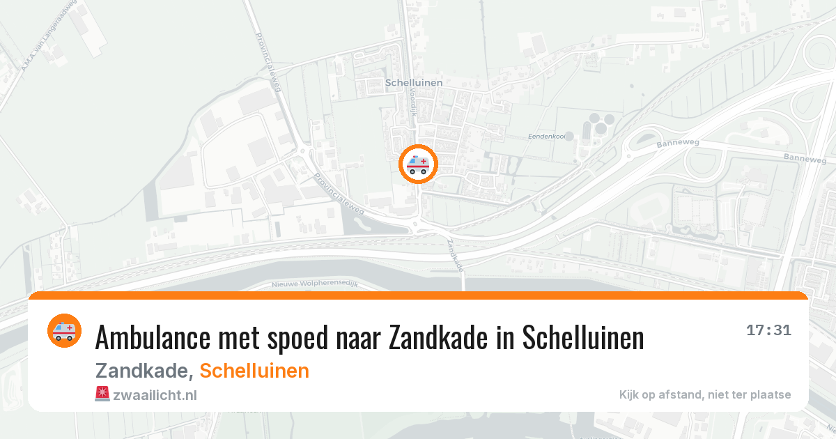 Ambulance met spoed naar Zandkade in Schelluinen — 5 apr 2026