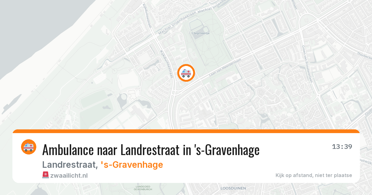 Ambulance naar Landrestraat in 's-Gravenhage — 10 jul 2026