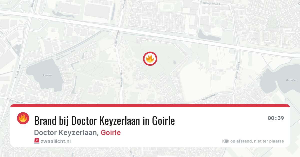Brand bij Doctor Keyzerlaan in Goirle — 6 apr 2026