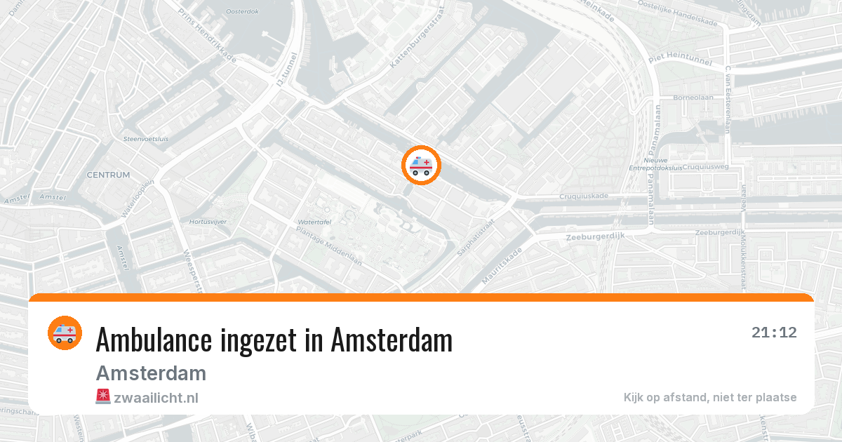 Ambulance ingezet in Amsterdam — 12 aug 2026