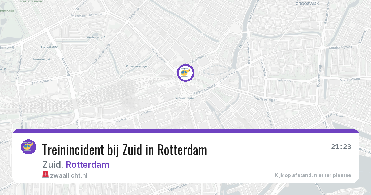 Treinincident bij Zuid in Rotterdam — 3 jun 2026