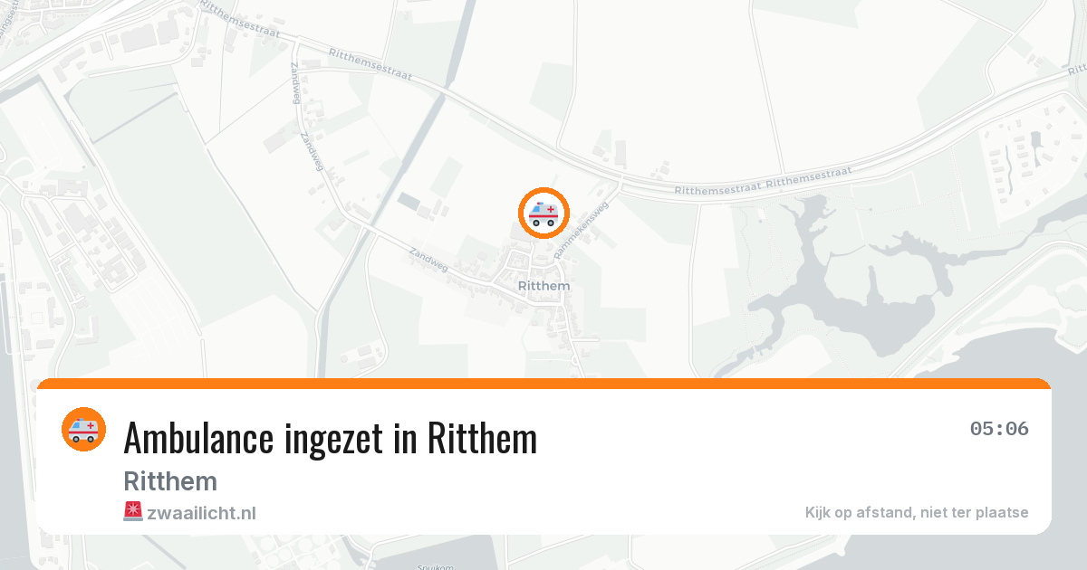 Ambulance ingezet in Ritthem — 14 jun 2026