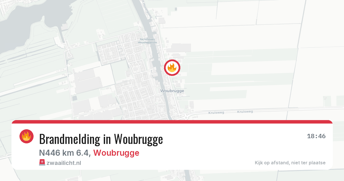 Brandmelding in Woubrugge — 31 jul 2026